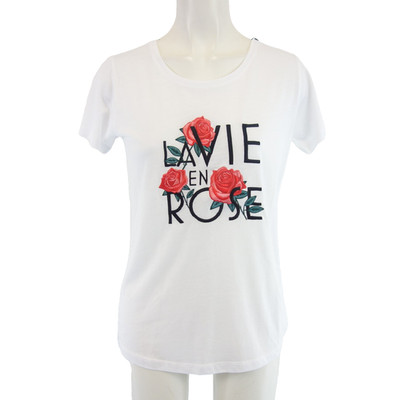 Shirt Quantum Courage 34 XS Weiß Damen Sommeroberteil La Vie En Rose Neu