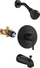 Tub Shower Faucet Set, Bathtub Tub Faucet Set with Valve and Shower Head,