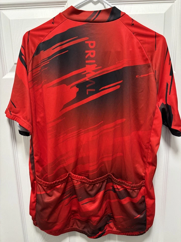 Primal Wear Red Surge Men's Sport Cut Jersey 2XL Full Zip - Image 4 of 4