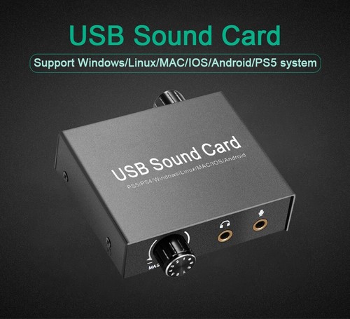 USB Sound Card External Set Top Box Computer External Converter Driver Free - Afbeelding 6 van 9