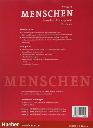 Hueber MENSCHEN A2 Deutsch als Fremdsprache KURSBUCH 9783192119026 @ New - Picture 2 of 2