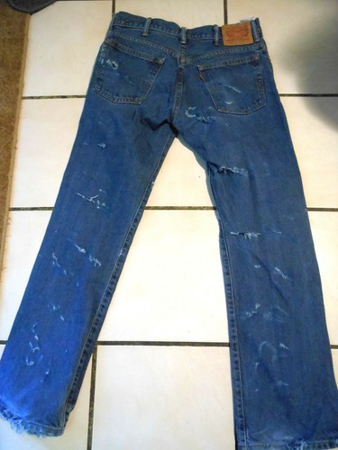 Herren Distressed Levis 517 Jeans Herren - Boot Cut Jeans - 32X32 - Bild 5 von 10