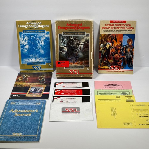 Dungeon & Dragons Champions Of Krynn AD&D Computer Game 1990 Apple Edition *READ - Picture 1 of 22