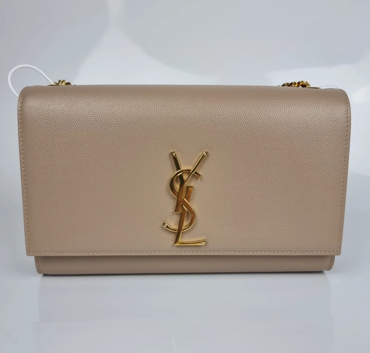 Brand New Authentic YSL Medium College Chain Dark Beige W/ Dust