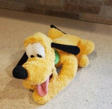 Pluto Disney Parks 10" Laying Down Dog Beanbag Plush