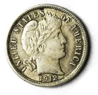 1912 10c Barber Silver Dime Rare Ten Cents Philadelphia