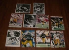 10 STEELERS AUTOGRAPHED 8x10 W/COA - SHELL - KOLB - COURSON - TAYLOR - JOHNSON