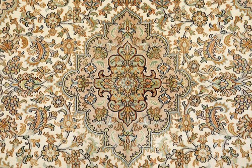 Kaschmir Seide 191x125 cm Handgeknüpft Teppich Orientteppich Neu - Bild 6 von 9