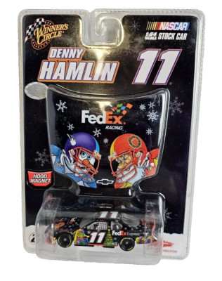 Denny Hamlin Winners Circle Fedex Sam Bass 1/64 Mini Hood Magnet FREE SHIPPING!