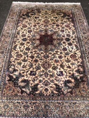 Tapis Persan Naïn 300x210cm signée Habibian Kork-soie Teppich Tappeto Carpet Rug - Afbeelding 1 van 21