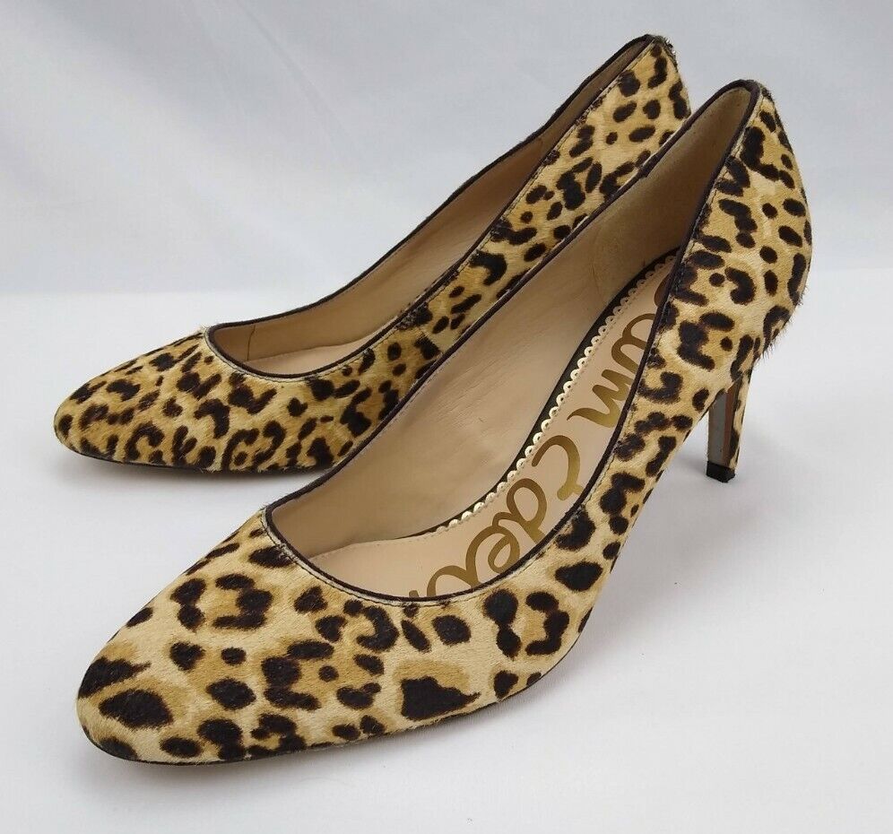 Sam Edelman Elise Leopard Pump Fur Heels US Women… - image 1