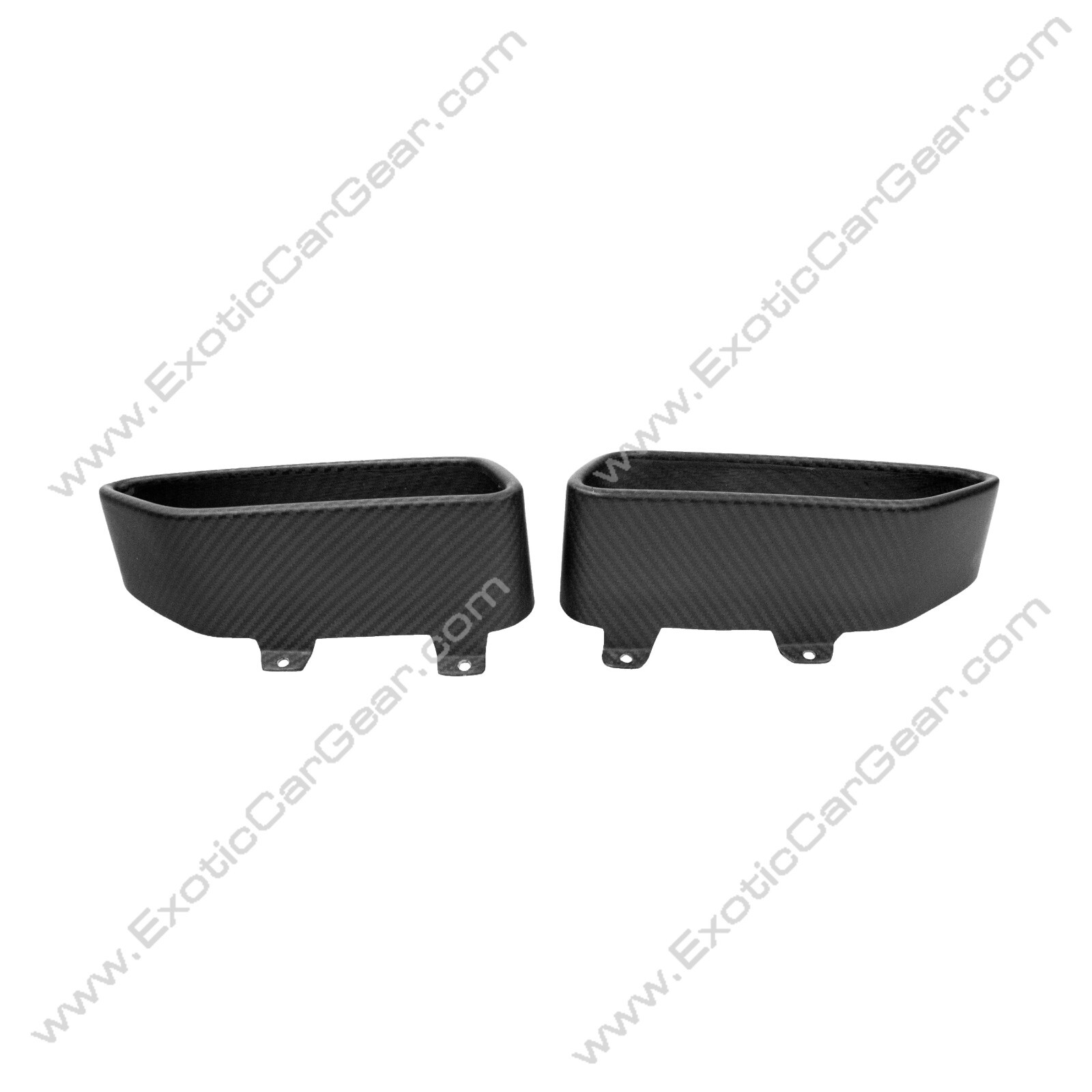 McLaren 650S/12C Matte Carbon Fiber Exhaust Finishers