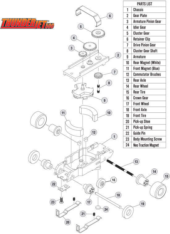 NEW Auto World Thunderjet Chassis Tjet Parts Front Tires 12pc HO Slot