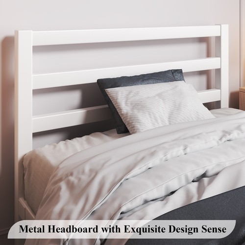 Twin Size Bed Frame Heavy Duty Platform Bed Frame with Headboard & Footboard - Picture 11 of 17