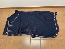 Abschwitzdecke Wolle Wolldecke Pony 125 blau neu Paradedecke