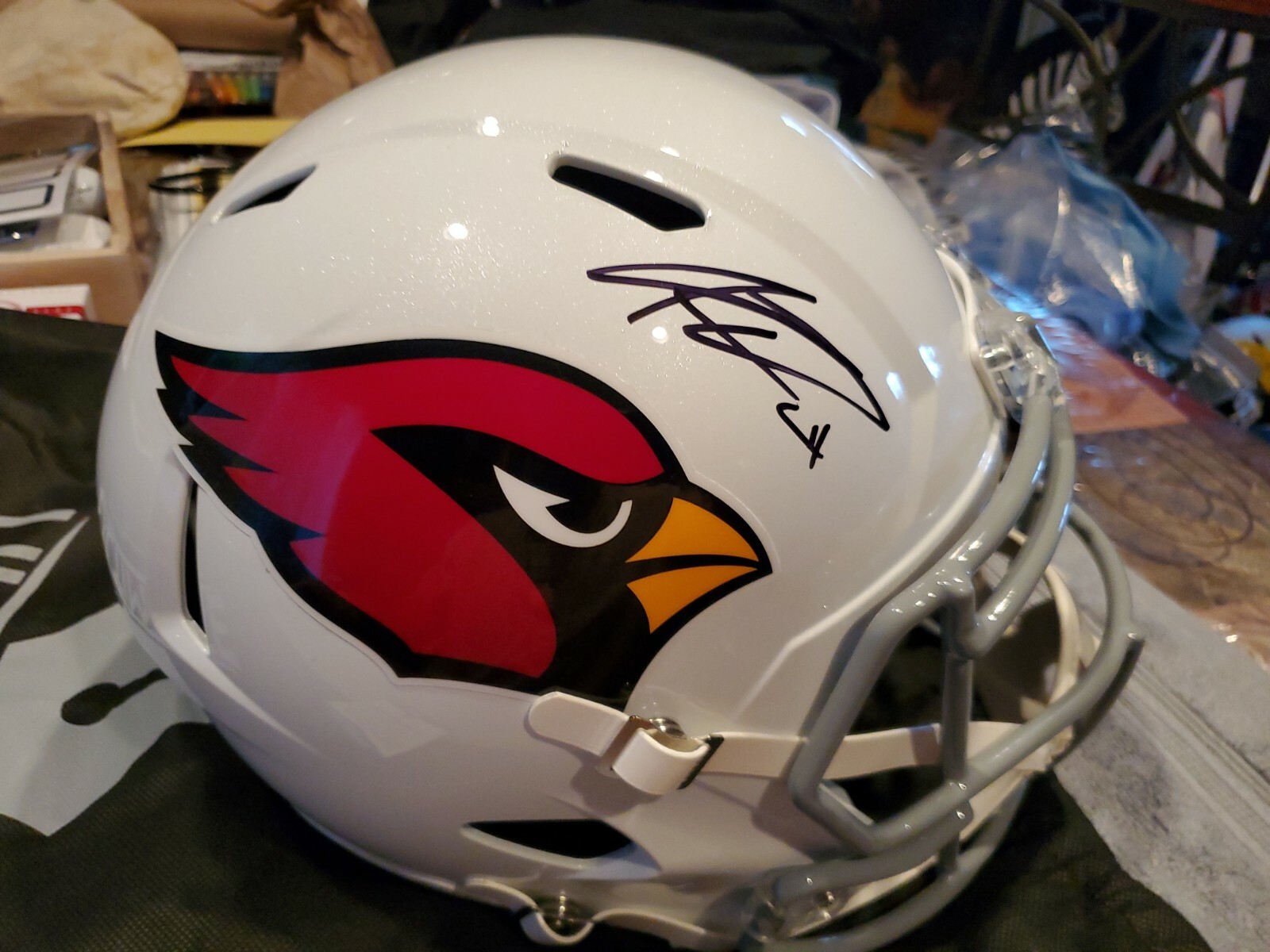 Kenyan Drake Autographed Signed Arizona Cardinals REPLICA FULL SIZE HELMET BECKETT COA 