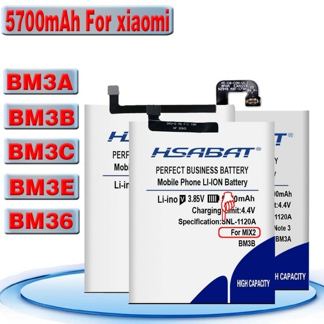 BM3A BM3B BM3C BM3E BM36 Battery for Xiaomi 5S Mi5S / 7 Mi 7 MI7 / Mi 8 ...