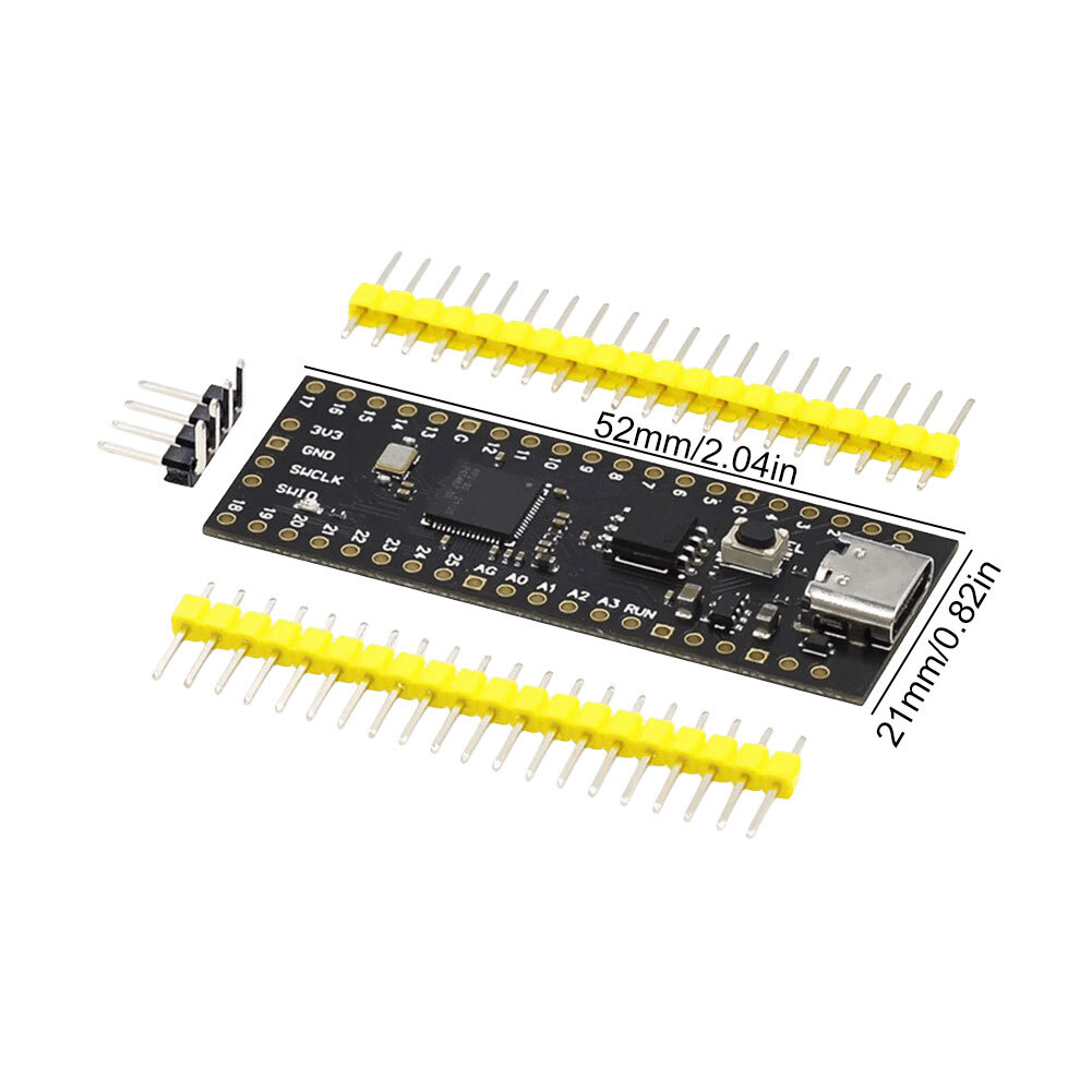 Raspberry Pi Pico Board RP2040 Low-Power Microcomputers (Black Without ...