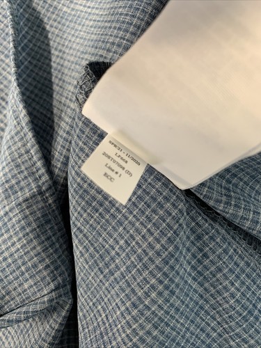 Kirkland Performance Sportshirt NW MED 15-15.5x32/33 Light Blue Non-Iron Mens NE - Picture 10 of 12