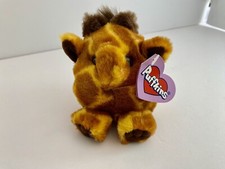 Puffkins Ginger Giraffe Plush 4" Stuffed Animal Swibco w/ Tags Vintage