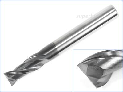 6mm 2 Flutes Carbide HRC45 CNC Milling End Mill Lathe Router Bit Cutting Tool