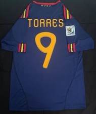 Torres #9 Spain 2010 Final Jersey XL Soccer Football Retro Away X Large