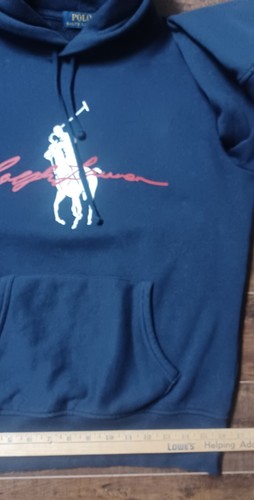 Polo Ralph Lauren Women's Hoodie XS TP Navy White Pony Logo - Picture 7 of 7