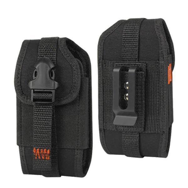 For iPhone 16 /  16e Nylon Reiko Rugged Reiko Heavy Duty Holster Pouch Black - Image 2 of 4