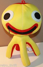 12" Brio Octopus Plush w/ Mouth Zipper turns into Carrying Bag, Bendable Legs