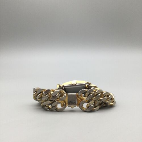 Vtg Cardon Watch 23mm Gold Tone 17 Jewels Incabloc Multi-Chain Band Manual Wind - Picture 5 of 16