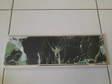 Set De 3- 30.5cm x 10.2cm Tuile Bordure Vieux Ancien Vintage 1990s Céramique