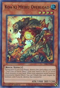 Koa'ki Meiru Overload - SESL-EN051 - Super Rare - 1st Edition x3 - Near Mint