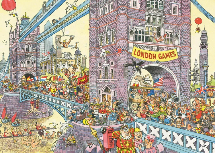 Jumbo Wasgij Mystery 8 The Final Hurdle! 1000 piece jigsaw puzzle 17128