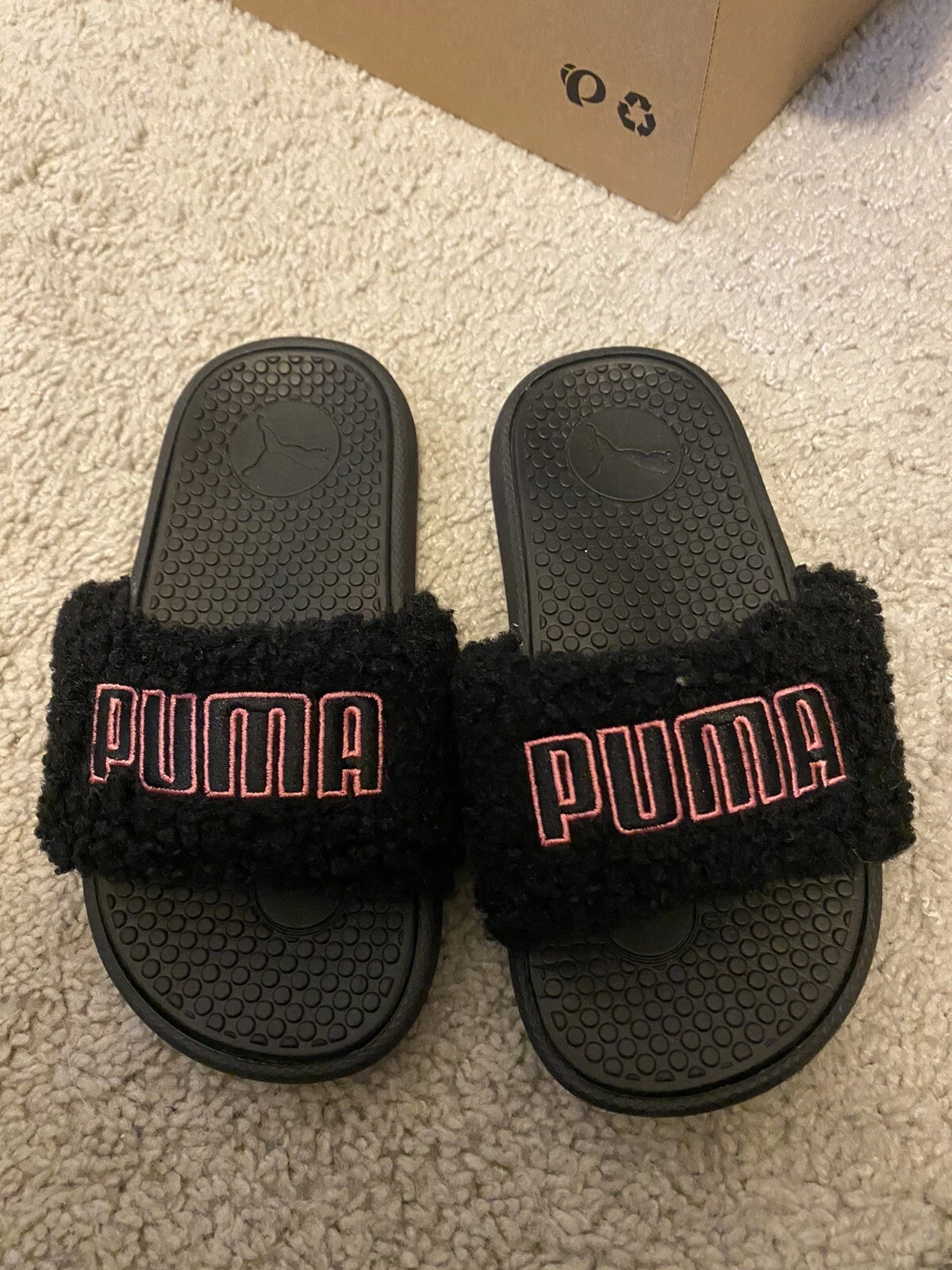 Sandali neri Puma Soffiy taglia 12 junior ragazze