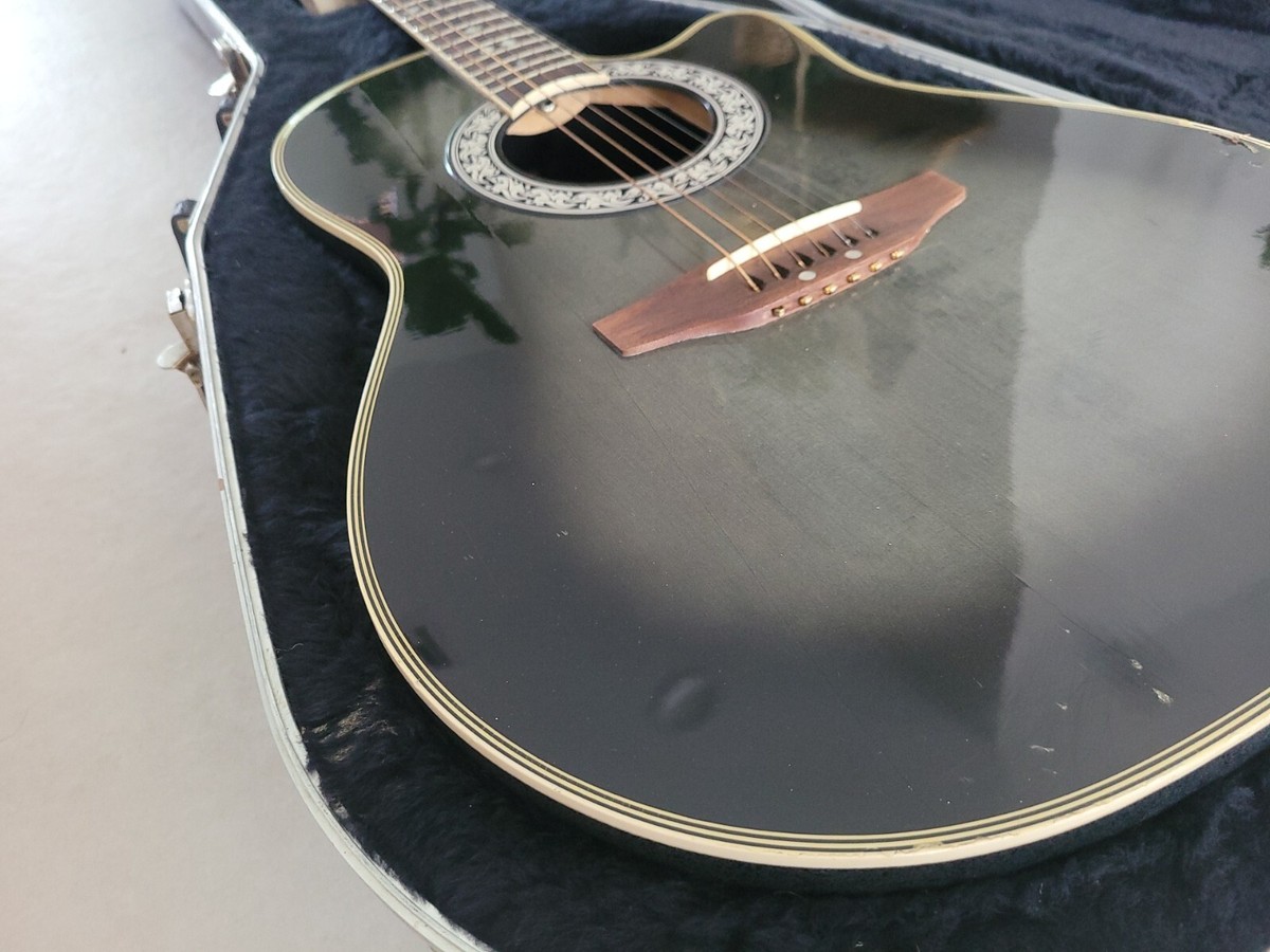 Ovation Celebrity CC68 Acoustic/Electric Guitar Natural Damaged Guitar