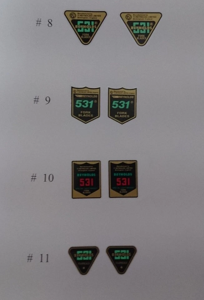 Horquillas calcomanías pegatinas, 11 opciones a tu elección Foto 3 de 3