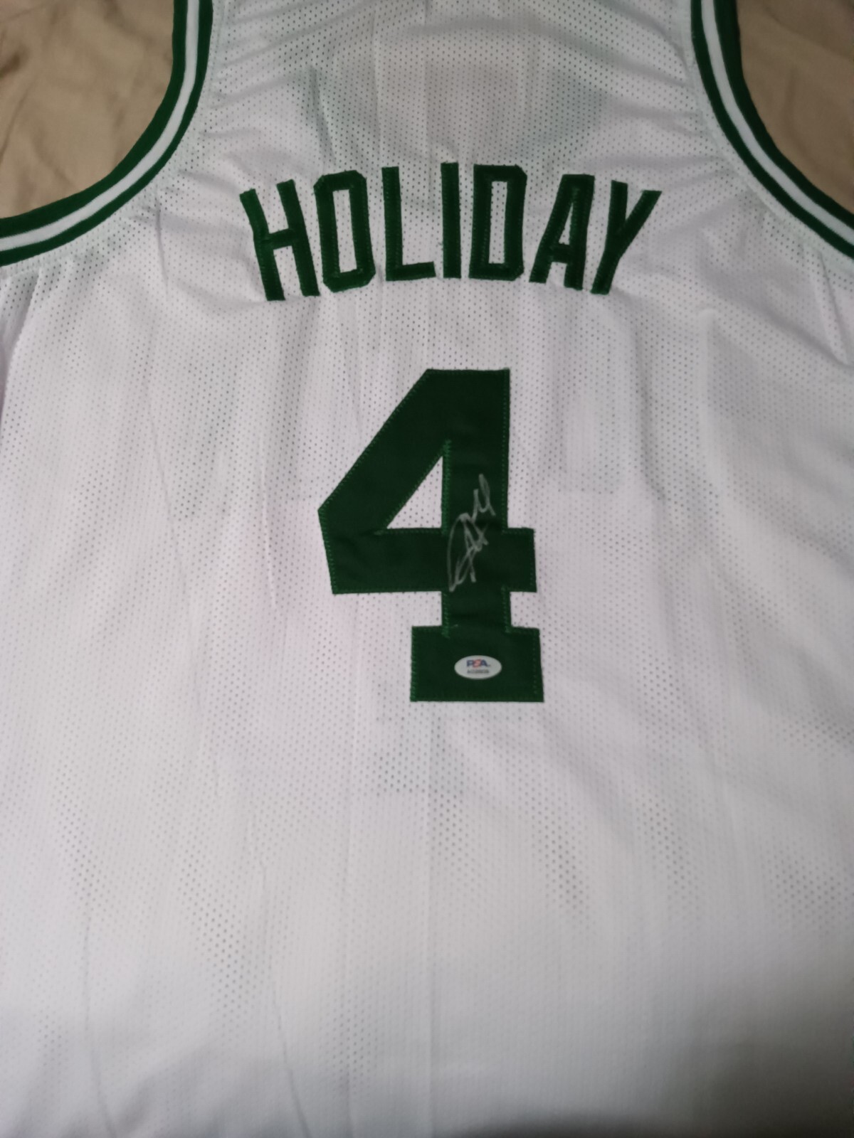 Jrue Holiday Autographed Signed Boston Celtics Auto Custom Jersey Beckett Witness PSA COA 
