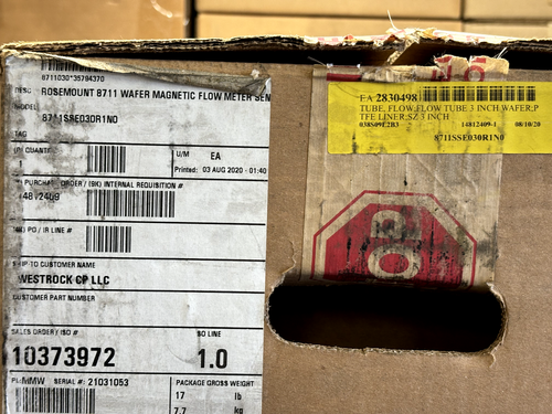 NEW - Emerson Rosemount 8711 Magnetic Flow Tube 8711SSE030R1N0 - Picture 3 of 8