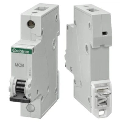 Crabtree Starbreaker 20A Single Pole Breaker 6kA B Curve MCB - 61/B20