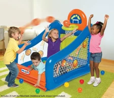 Inflatable Ball Pit With Basketball Hoop 25 Balls Kids Sports Ages 3 and Up Gift