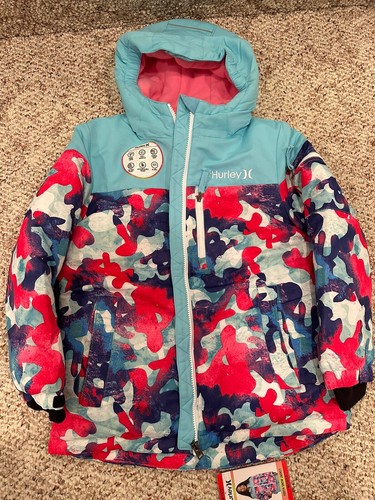 Hurley Winter Heavyweight Snow Jacket Youth/Girls Water Resistant Size 10-12 - Picture 7 of 9