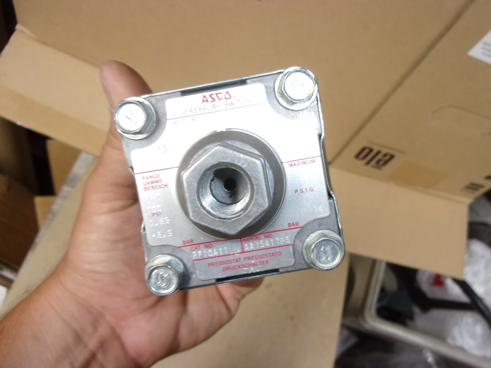 ASCO PB10A RF10A11 PB10ARF10A11 Pressure Switch Air Compressor Sensor