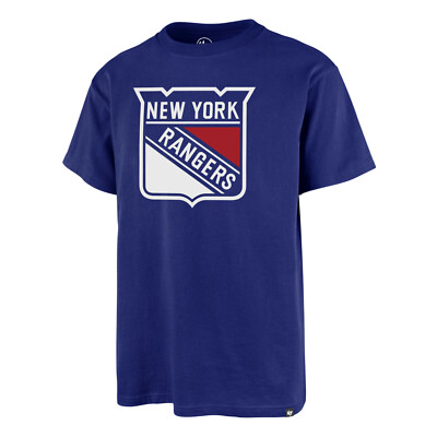 NHL New York Rangers NY T-Shirt Logo Imprint Echo Shirt Fanshirt Eishockey Tee