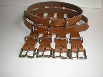 BEAU MONDE Coach built vintage pram real leather suspension straps 7 colours available TR2