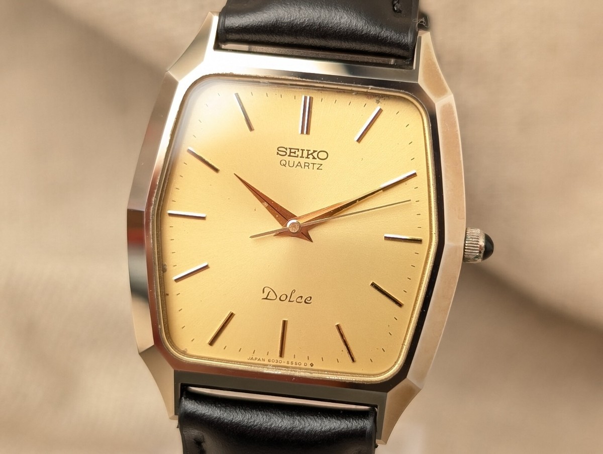 美品 ヴィンテージ SEIKO DOLCE 6030-5480 クォーツ メンズ 楽天市場】セイコー SEIKO ドルチェ メンズ 腕時計 6030-5480