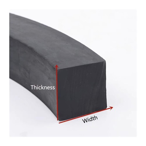 Solid Nitrile NBR Rubber Strip - Black - Marine Sealing Strip - Various Sizes - Picture 15 of 15