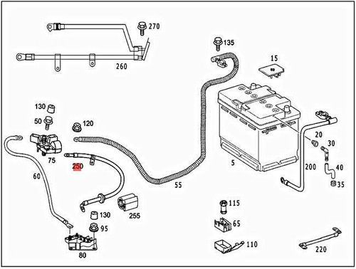 Genuine MERCEDES S210 W210 E-CLASS W210 Break S210 Pos.Cable 2105402330