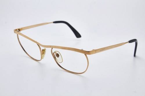 1970s vintage gold plated eyeglasses RODENSTOCK CORA 1/10 12k gold cat eye frame - Picture 5 of 12