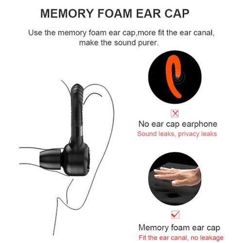 Wireless 5.0 Bluetooth Earpiece Driving Trucker Headset Earbuds Noise Cancelling - Zdjęcie 6 z 9