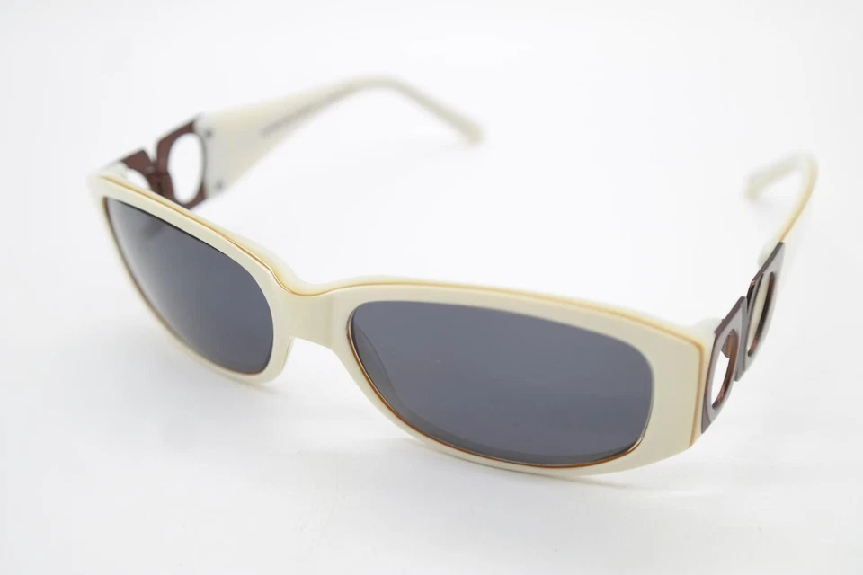 Gafas de sol vintage FOSSIL Covington PS7097 beige marrón bronce ovaladas Foto 3 de 4